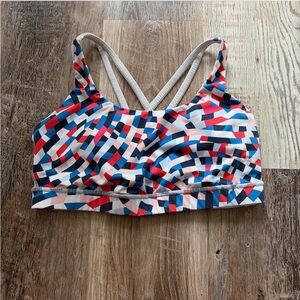 Lululemon Energy Bra
Capoeira Multi / White  - Size 12